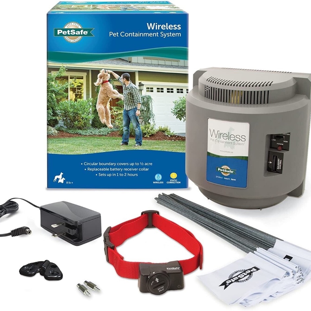 PetSafe PIF-300 Instant Wireless Dog Fence With Waterproof Collar